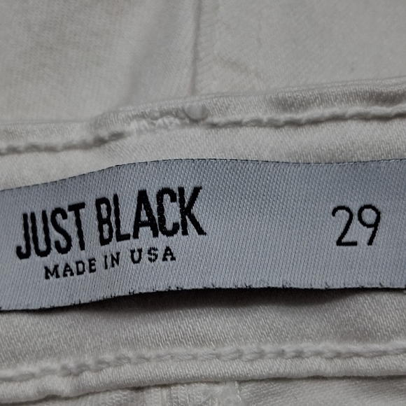 NWOT Just Black White Distressed Ankle Skinny Jean Size 29 - Picture 9 of 9